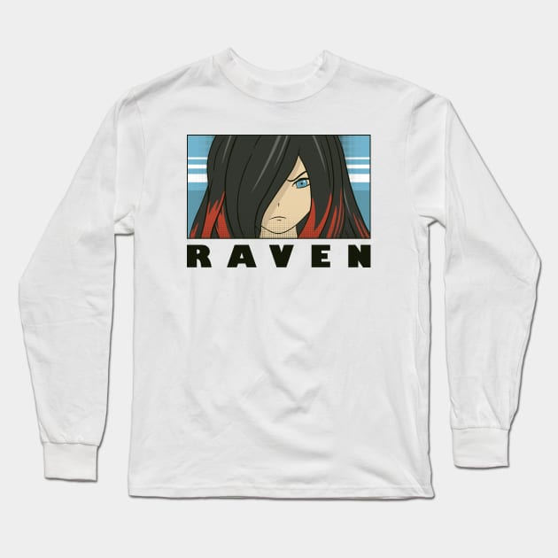 Raven Long Sleeve T-Shirt by Alundrart